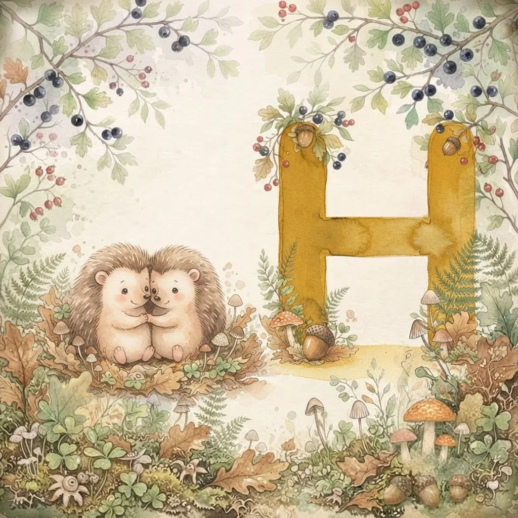 Letter H illustration