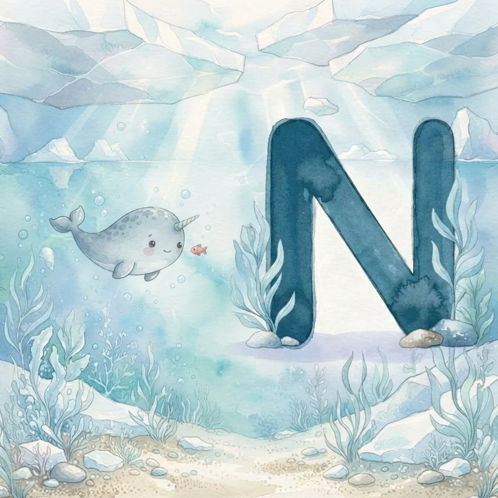 Letter N illustration