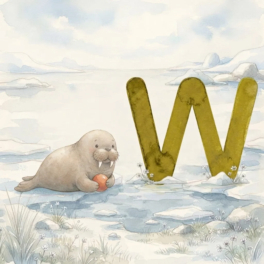 Letter W illustration