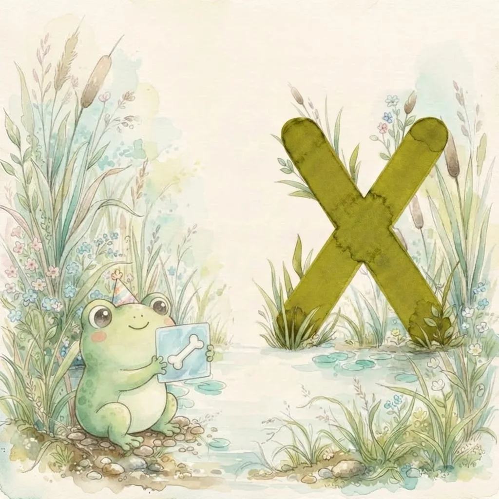 Letter X illustration
